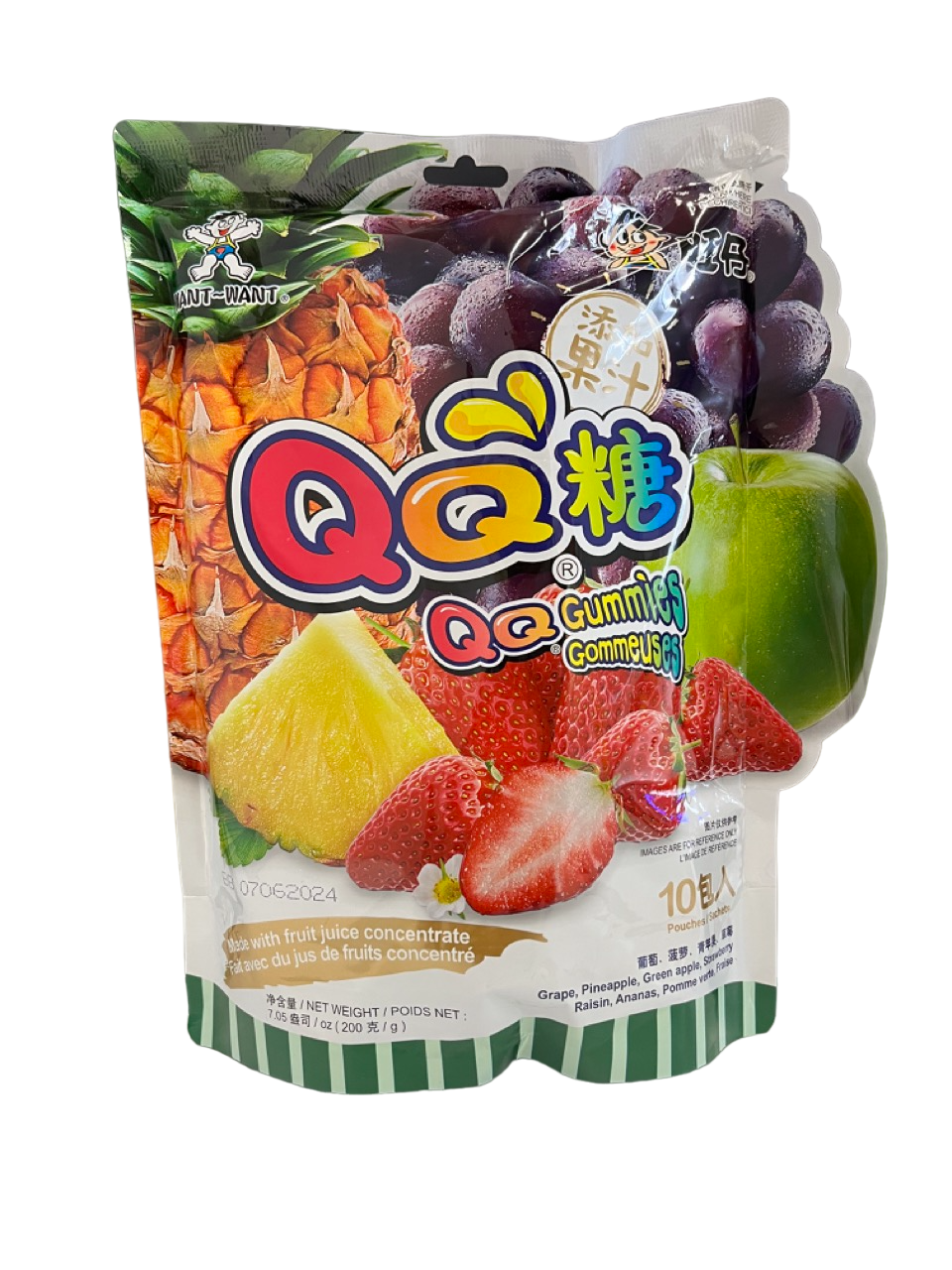 Fruchtgummis 4 Geschmacksrichtungen Want Want 200 g