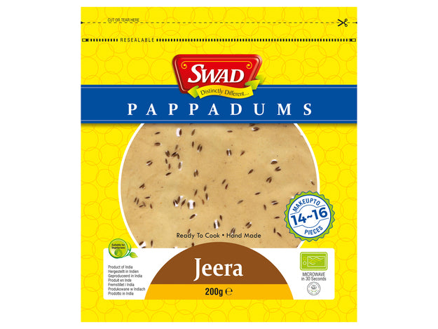 Swad - Pappadums Jeera Kreuzkümmel - 200g