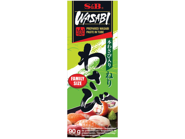90g scharfe Wasabi Paste Sushi S&B Meerrettich original japanisch Hot & Spicy