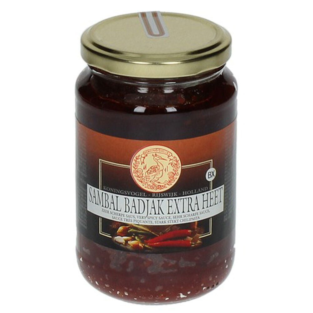 375g Sambal Badjak mega scharfe Chilipaste Königsvogel Chili Paste superscharf