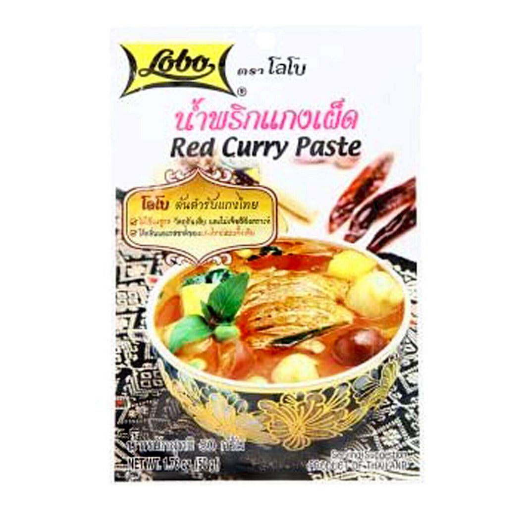 50g Rote Curry Paste Lobo Rotes Curry Red Curry paste Gewürzpaste Thailand