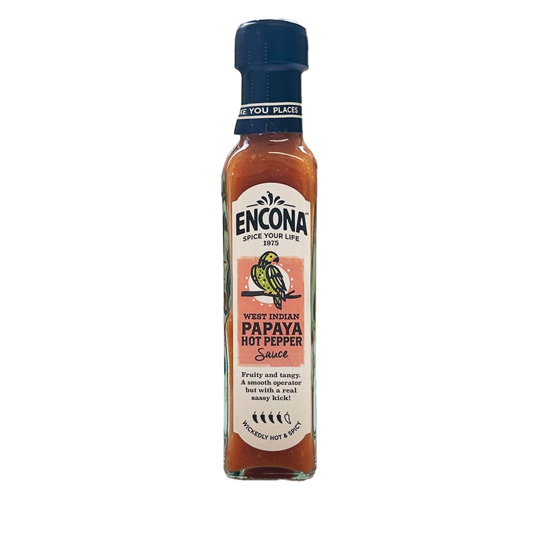 Encona - West Indian Papaya Hot Pepper Sauce - 142ml