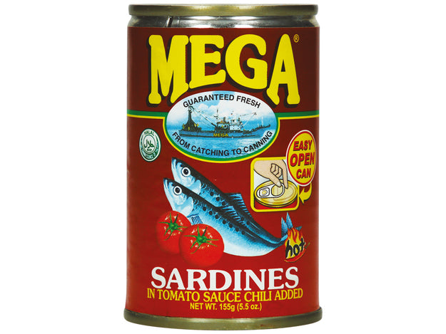 Mega - Sardinen in Tomaten Sauce Chili - 155g