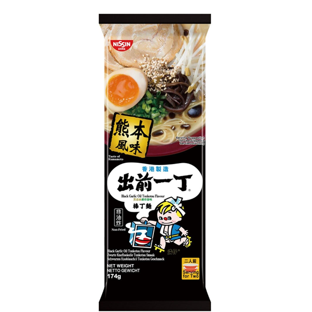 Nissin - Instantnudeln schwarzer Knoblauchöl - 175g