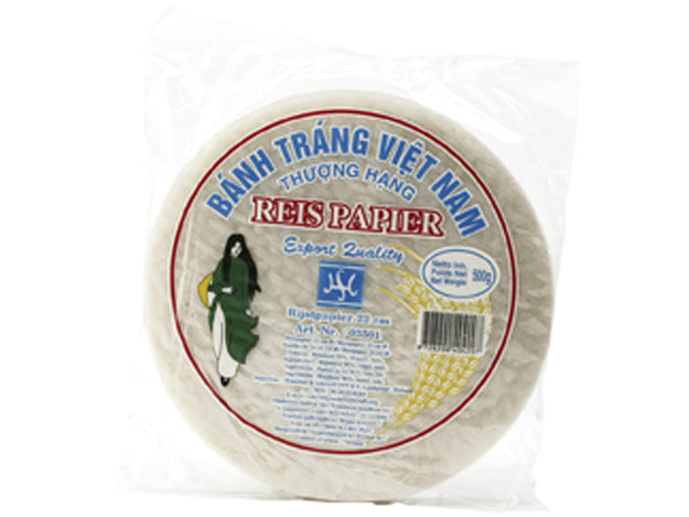 500g Reispapier rund Ø 22cm für Frühlingsrollen und orientalische Speisen rice paper