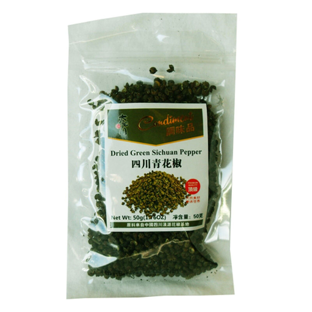 Condiment - grüne getrocknete Sichuan Pfefferkörner - 50g