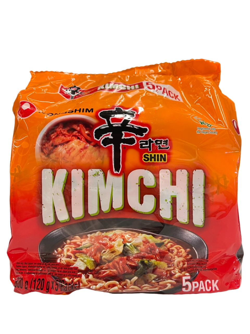 Nongshim - Shin Ramen Kimchi Instantnudeln - 5x120g