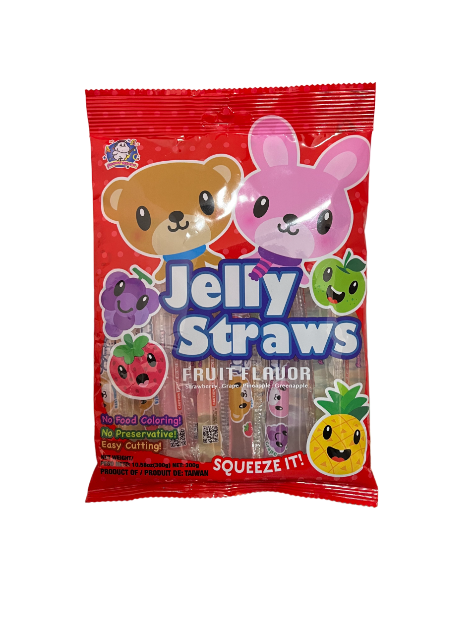 ABC - Jelly Straws gemischter Früchte Geschmack - 300g