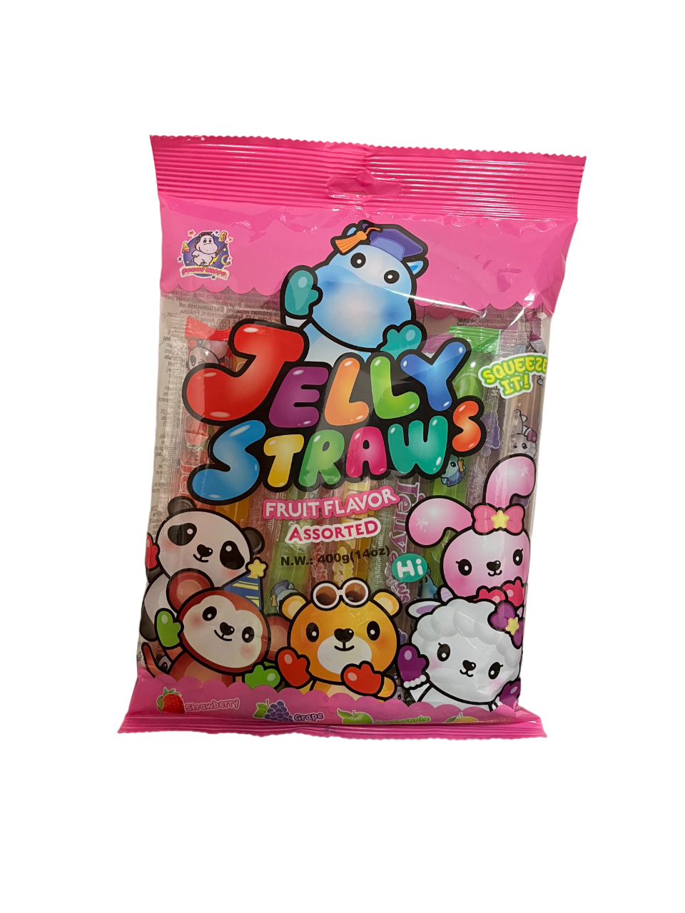 ABC Jelly Straws gemischter Früchte Geschmack 400g