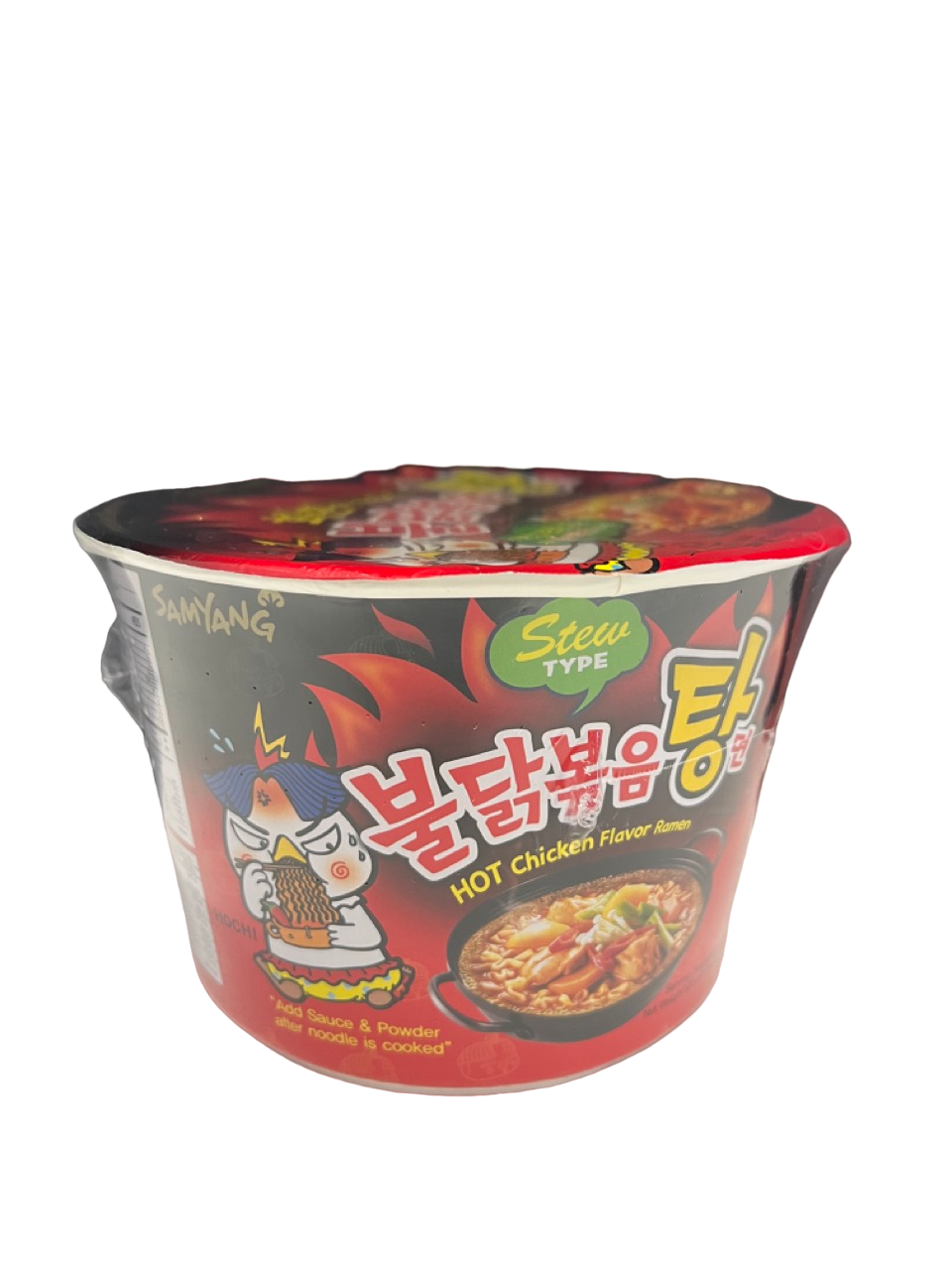 Samyang - scharfe schwarze Chicken Ramen Stew in schüssel - 120g