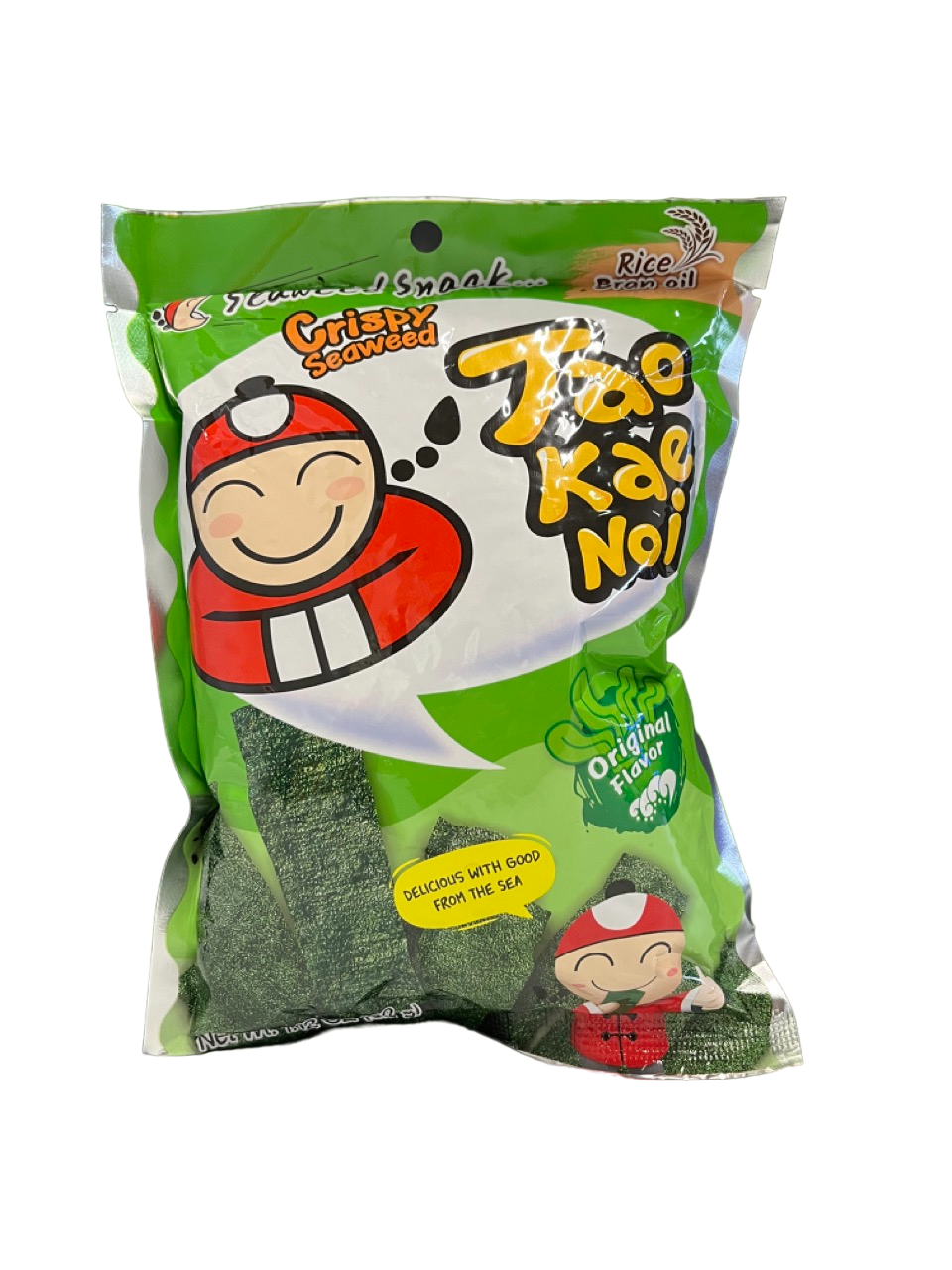 Tao Kae Noi - Knuspriger Algen Snack original Grün - 32g