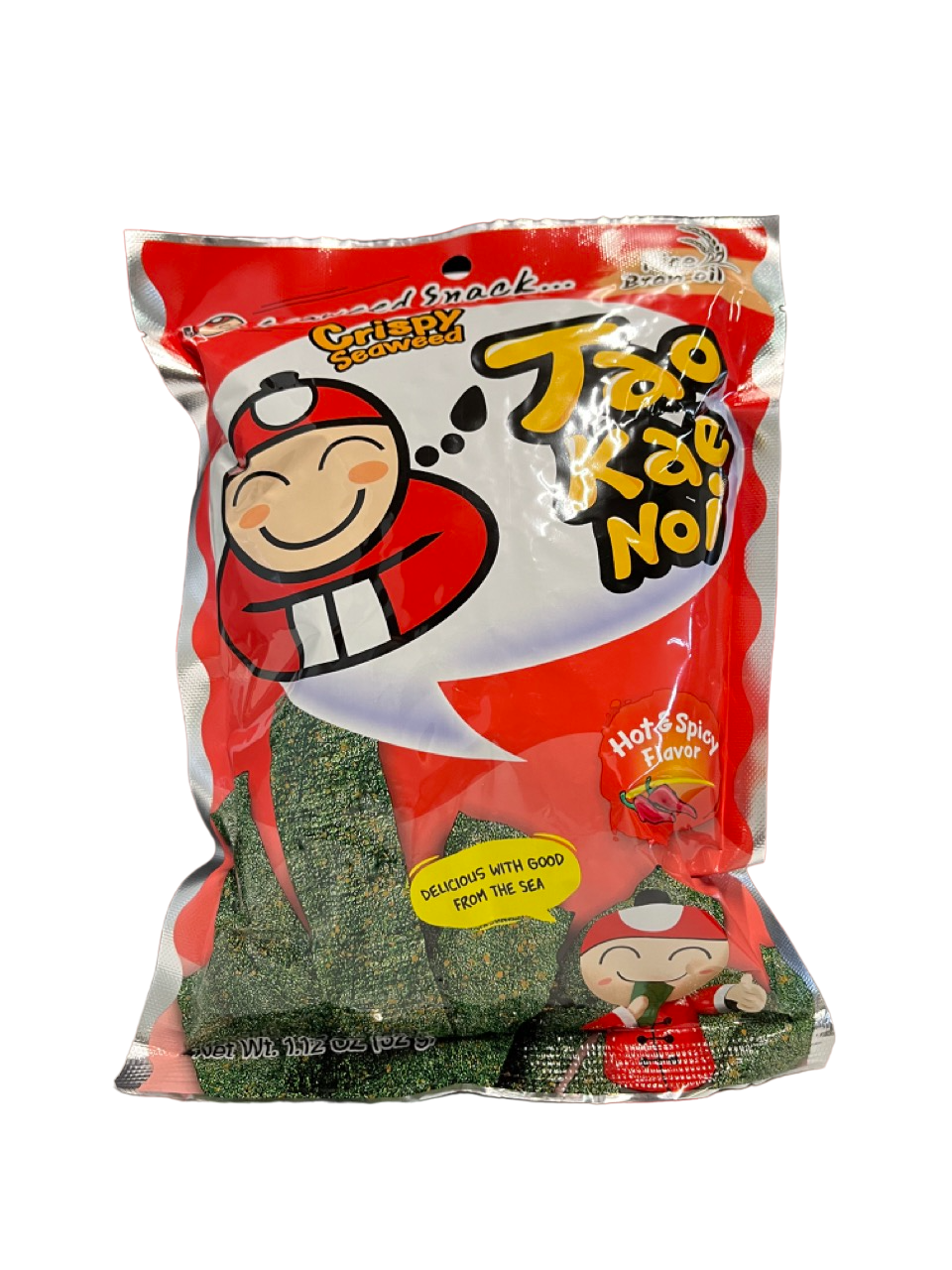 Tao Kae Noi - Knuspriger scharfer Algen Snack Rot - 32g