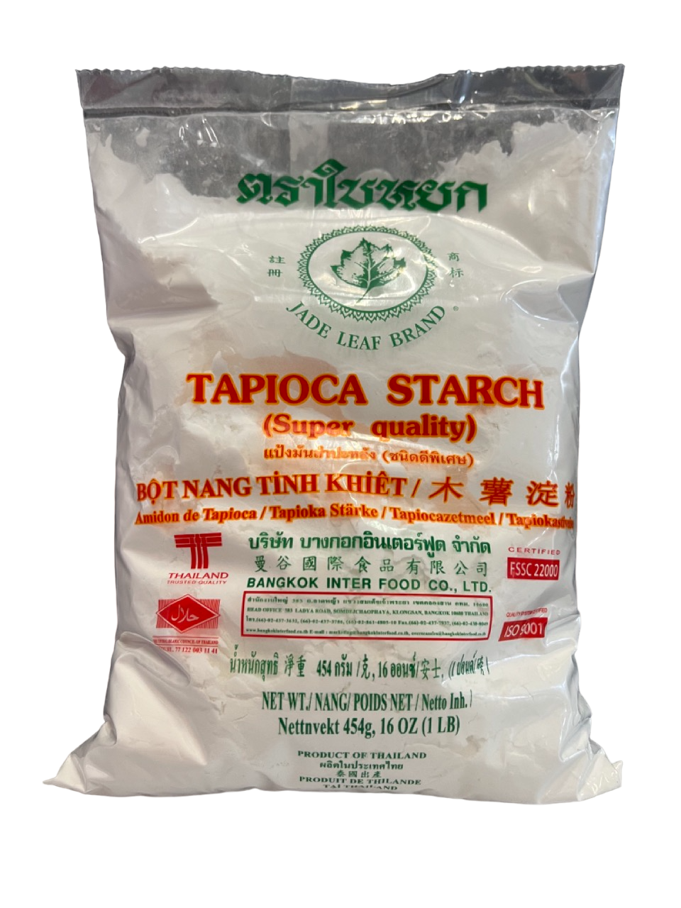 Jade Leaf Brand Tapioka Stärke 454g