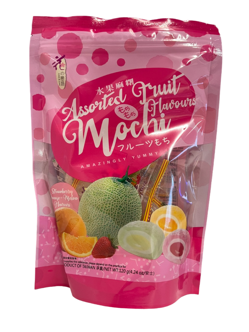 Love & Love - Mochi Erdbeer, Orangen und Hami-Melonengeschmack - 120g