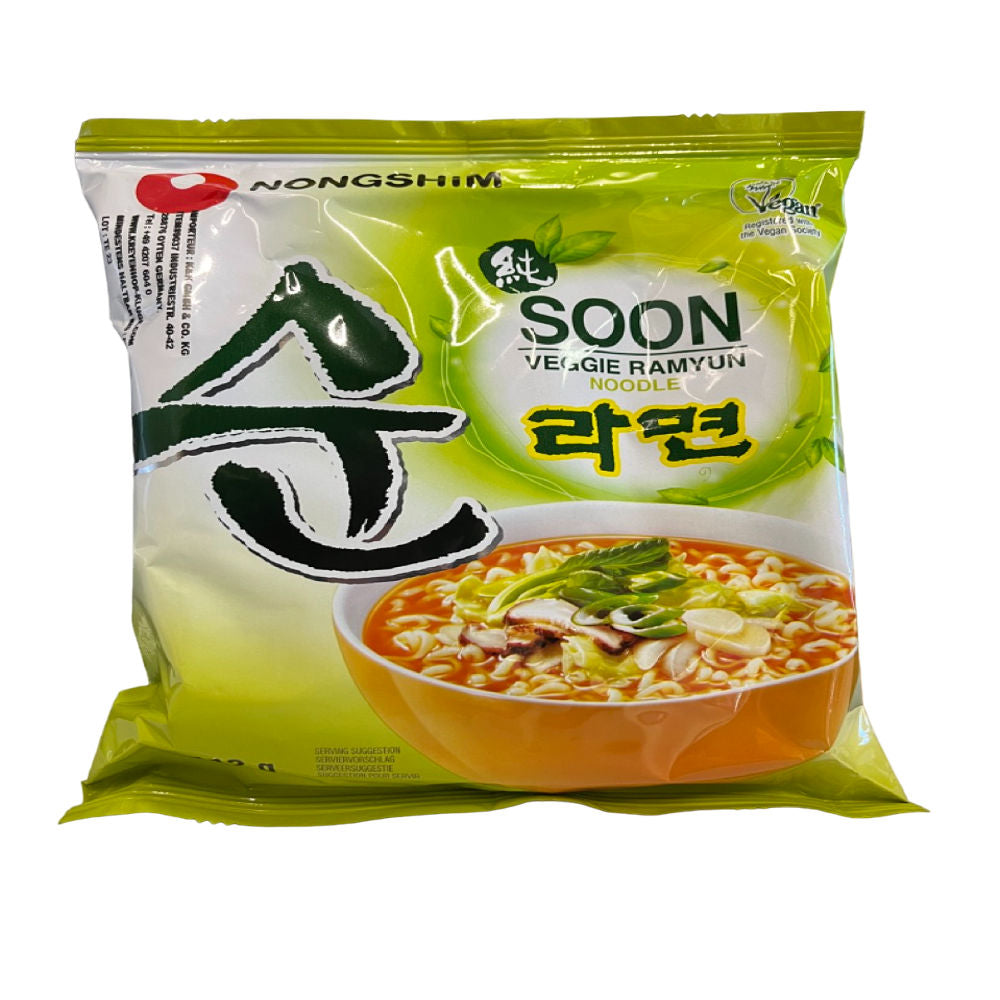 Nongshim - Soon Instant Nudelsuppe Veggie Ramyum - 120g