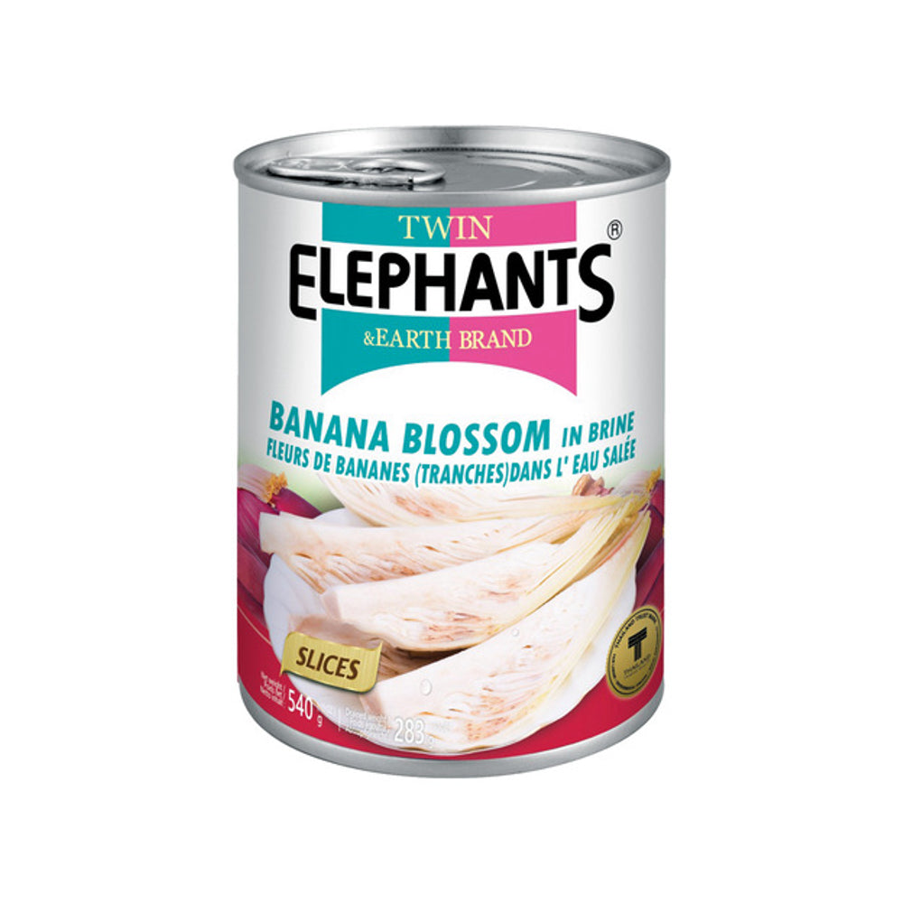 Twin Elephants - Bananenblüten in Scheiben - 540g / ATG 283g