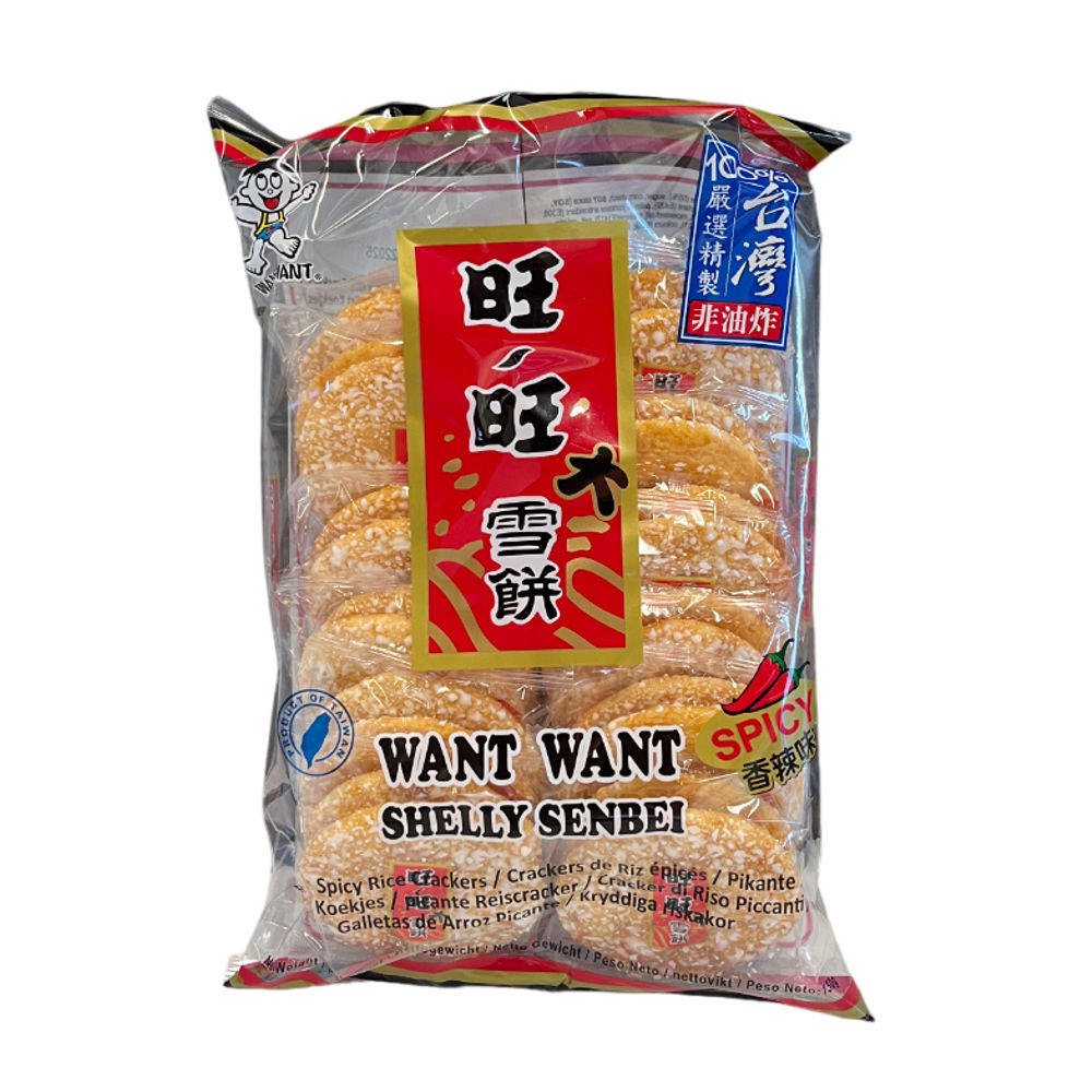 Want Want - Reiscracker Scharf Shelly Senbei - 150g