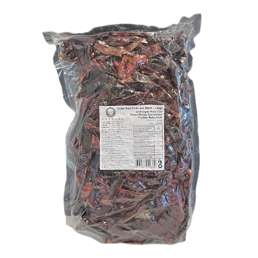 X.O - Rote getrocknete Chilischoten - 500g