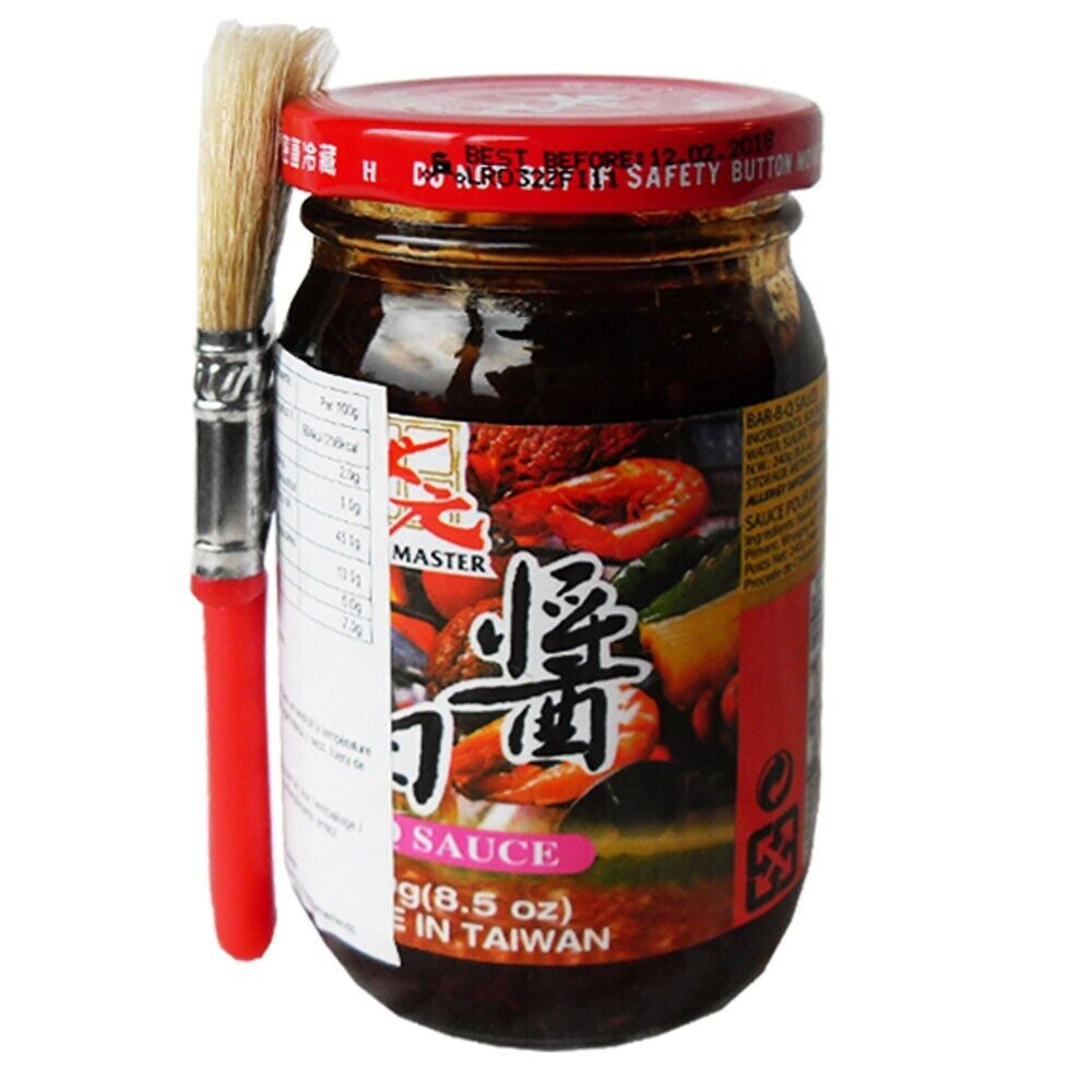 240g Scharfe Grillsauce Master Brand barbecue Sauce mit Pinsel Taiwan BBQ