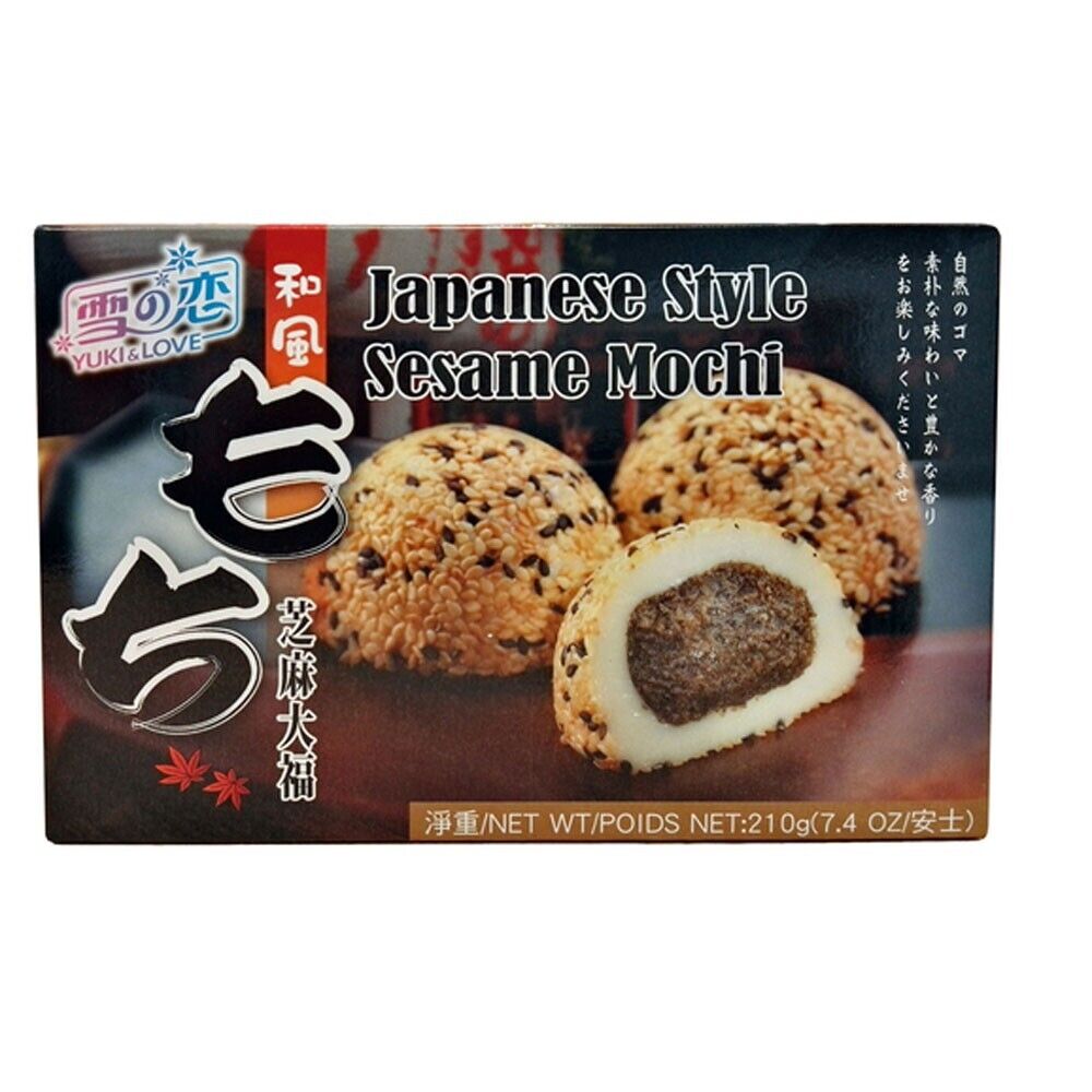 Yuki & Love - Sesam Mochi - 210g (6 Stück)