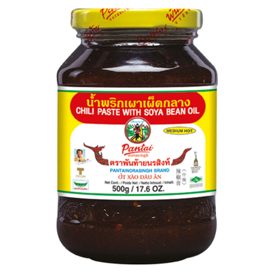 500g Mittel Scharfe Chili Würzpaste mit Sojaöl Pantai Brand Chili Paste Soya Oil