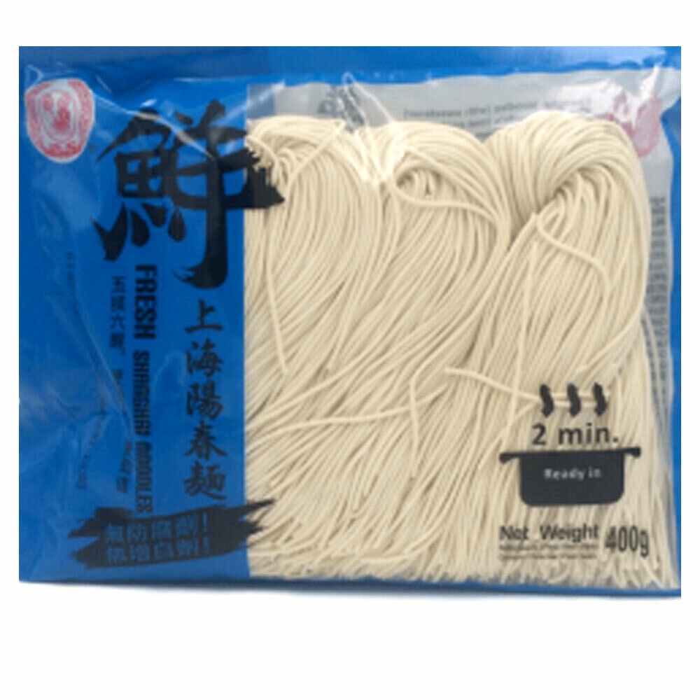 400g Süsse Frische Nudeln Time Honored Brand Fresh Shanghai Noodles mit Kochwein