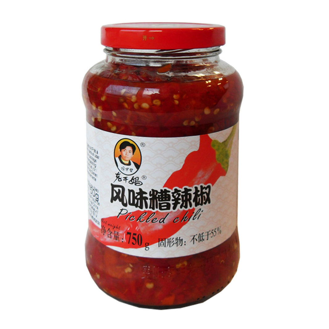 Lao Gan Ma Gehackter eingelegter Chili - 750g