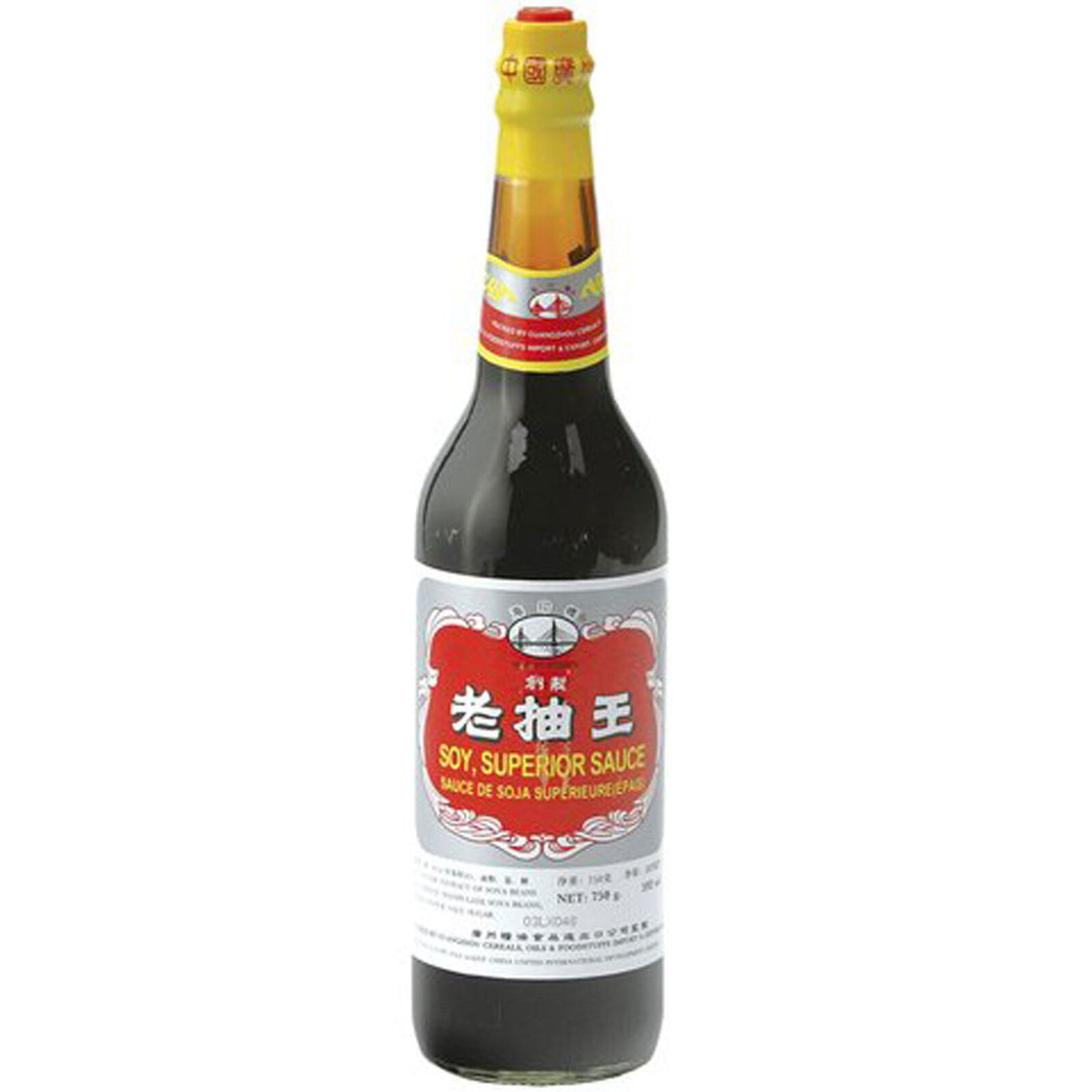 Superior Sojasauce Haiyin Bridge 600 ml natürlich gebraute dunkle Soja Sauce