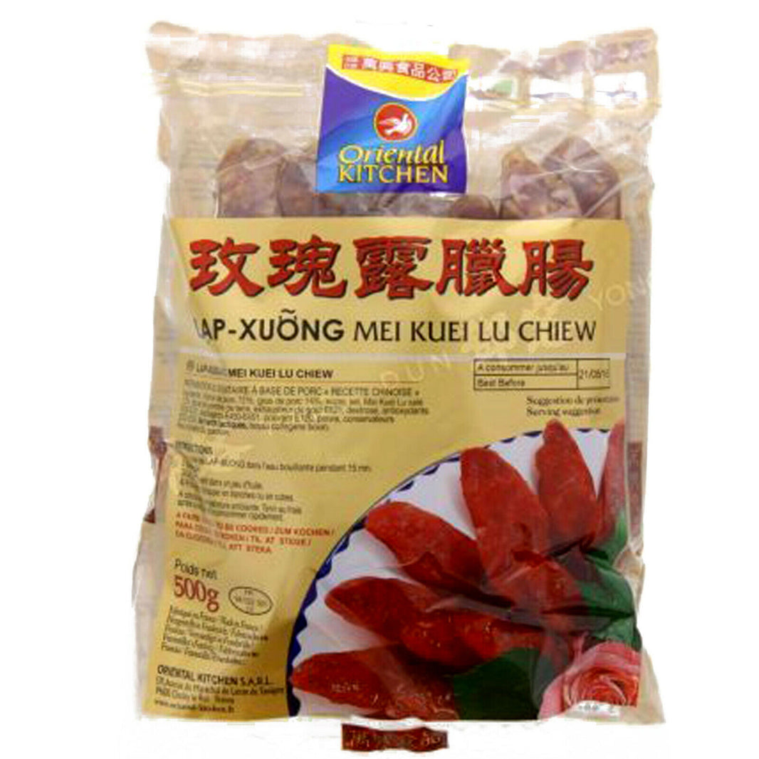 500g Lap-Xuong Mei Kuei Lu Chiewv Orientel Chinese Sausage Wurst chinesicher Art