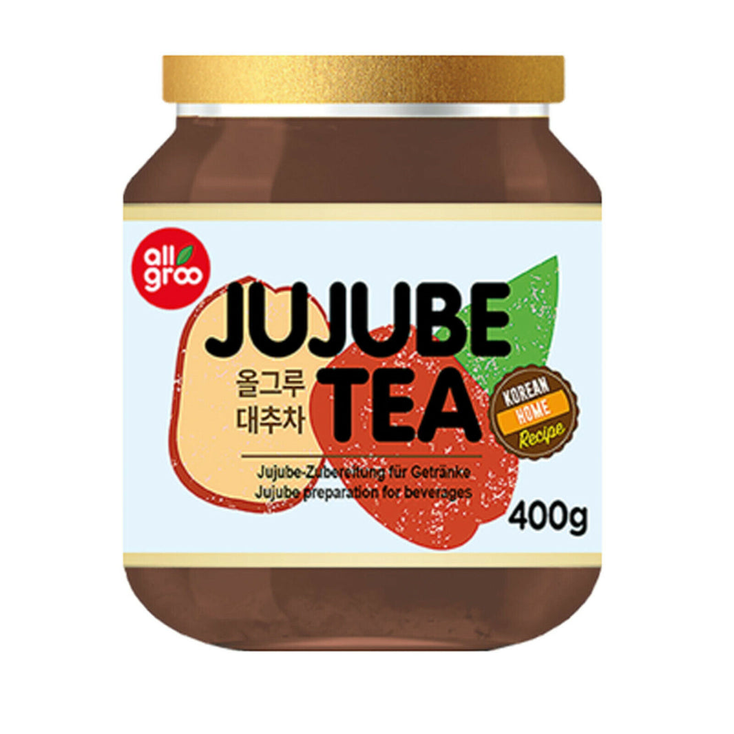 400g JujubeTee (Rote Datteln) Allgroo im Glas Koreanischer Tee Jujube Tea