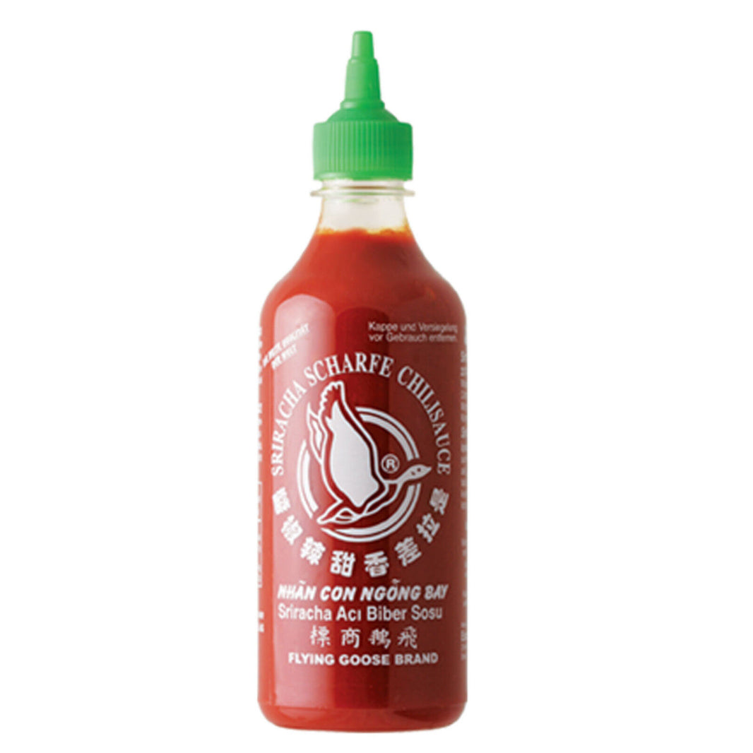 455ml scharfe Sriracha Chilisauce mit Knoblauch Flying Goose Brand 61% Chili