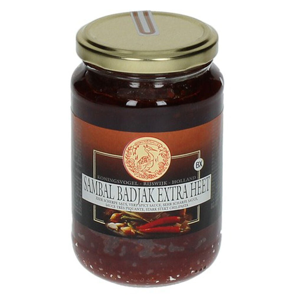 375g Sambal Brandal mega scharfe Chilipaste Königsvogel Chili Paste superscharf