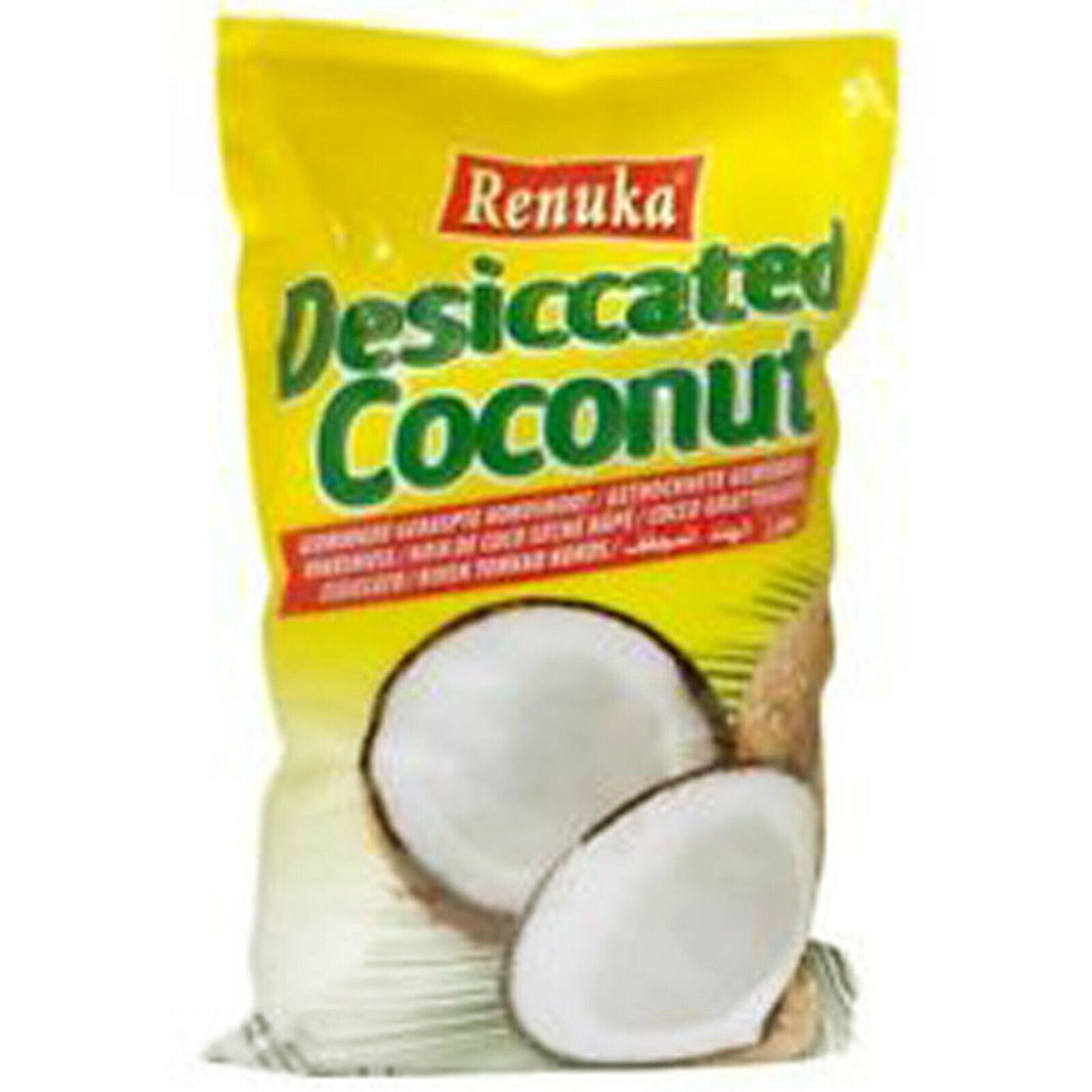 500g Getrocknete Kokosraspel Renuka Pure Desiccated Coconut Vegan Halal