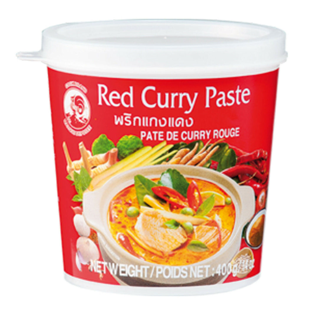 400g Cock Rote Curry Paste Rotes Curry Red Curry Paste Gewürzpaste Thailand