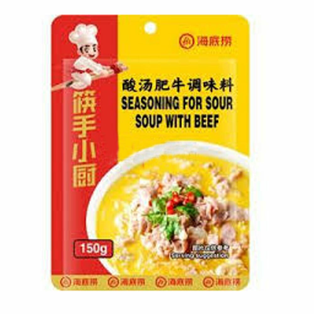 150g Gewürzmischung für suare Suppe HAIDILAO Seasoning for Sour Soup with Beef