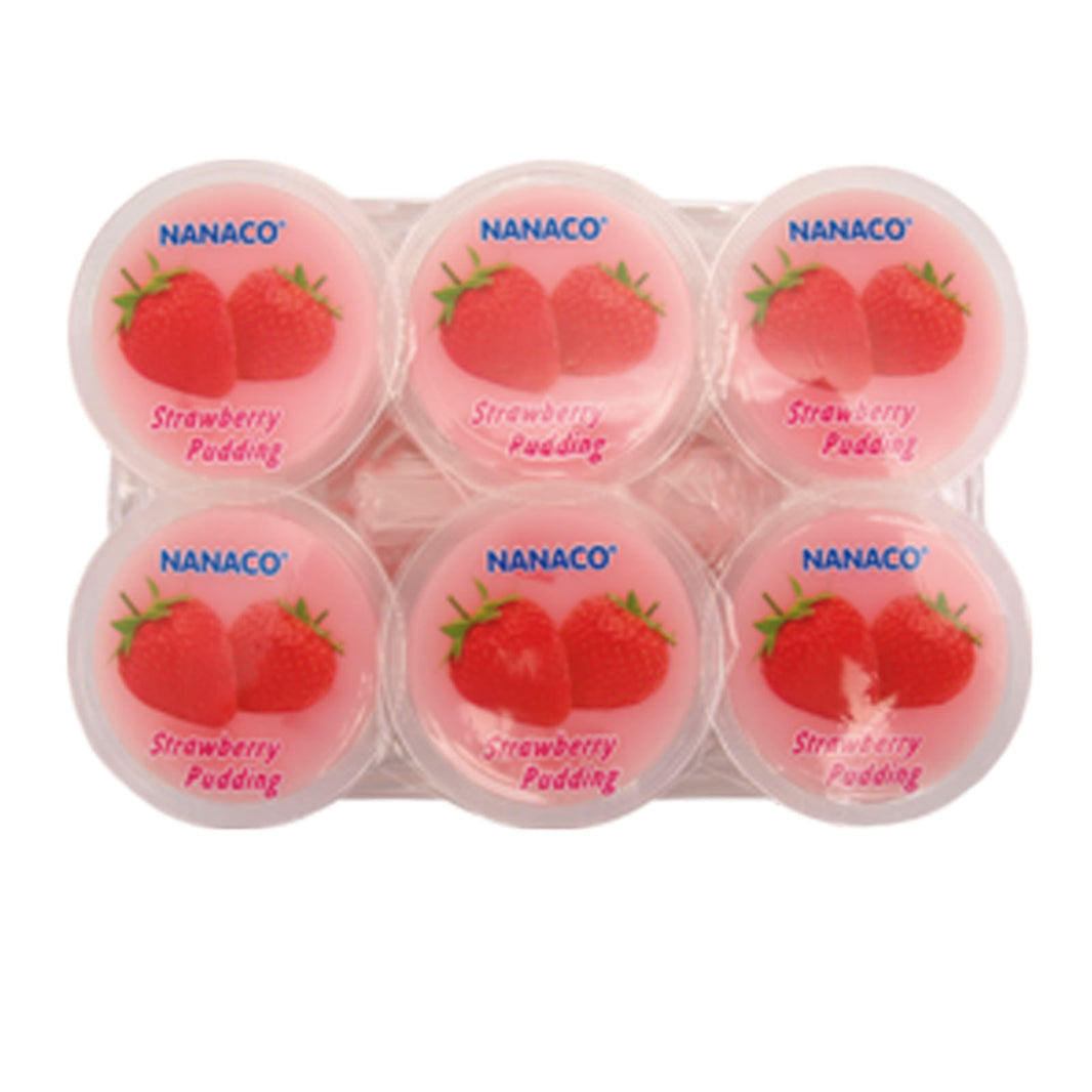 Nanaco - Pudding Erdbeere - 6x80g