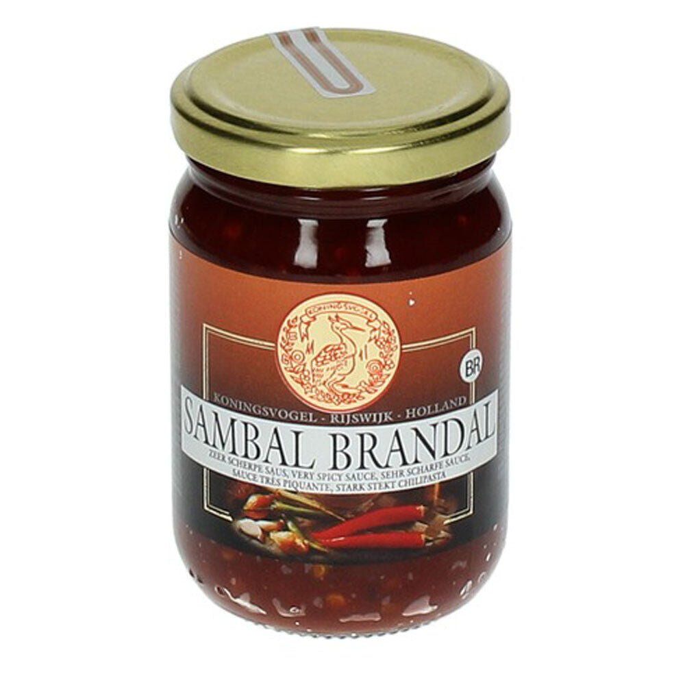 200g Sambal Brandal scharfe Chilipaste Königsvogel Chili Paste Chilli Paste