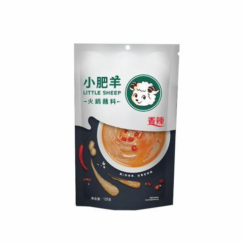 110g Little Sheep Feuertopfgewürz scharf Hot Pot Sauce Sesam Erdnuss Dipp