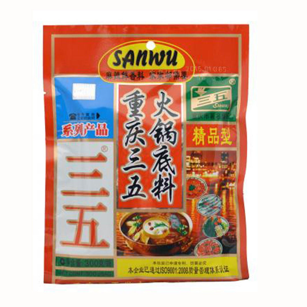 300g Sanwu Chongqing Hot Pot scharfe Sauce mit Brunnenkresse für Gemüse und Fleisch