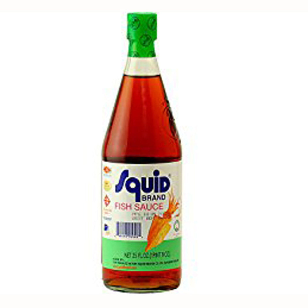 Squid Fischsauce Fish Sauce 725ml Glasflasche Fisch Soße Fischsoße Thailand