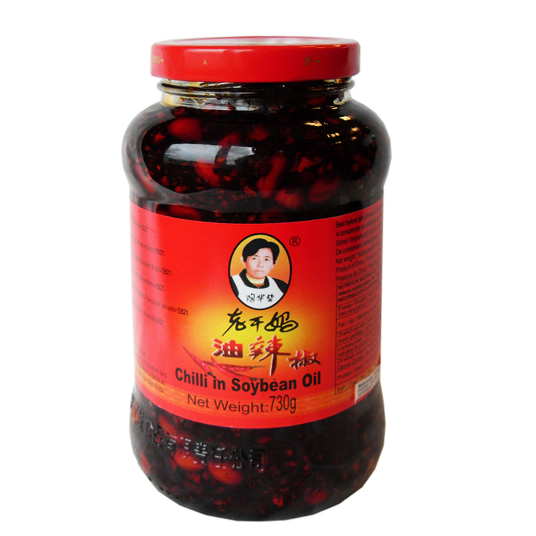 Lao Gan Ma - Chili in Sojaöl mit Erdnüssen - 730g