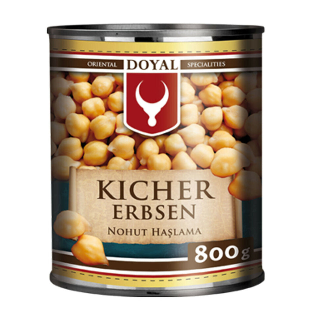 800g / ATG 480g  Kichererbsen vorgekocht Doyal in der Dose Nohut Haslama