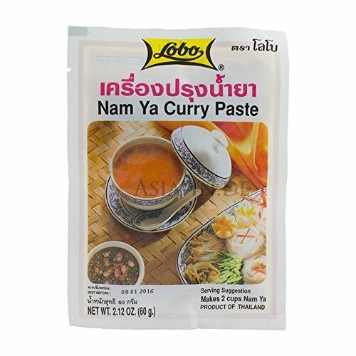 60g  Nam Ya Curry Paste Lobo Nam Ya Curry Paste Gewürzpaste Thailand